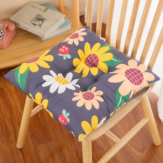 Silla de cojín engrosada promocional Cojín Bulto Otoño espesado e invierno Silla de oficina general de estudiante Gray-Side-Short-Short Grey 3893 Universal Modelo 40*40 cm