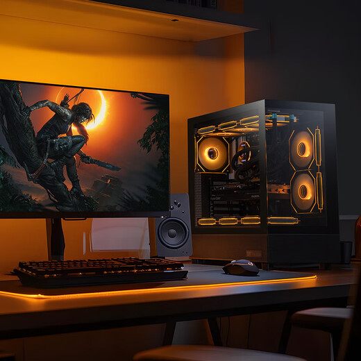 Ningmei Duhun 14th generation Core i7 14700KF/RTX 5060Ti/5070Ti/5080 e-sports game high-end live broadcast design and assembly computer host DIY assembly machine configuration four丨14700KF+RTX 5070 Ti hot model