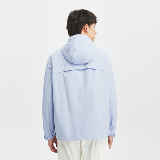 KOLON SPORT [Same Model in Celebrity] KOLON Outdoor Neutral Camping TRIWIND Windproof Sunscreen Jacket LUJK4MT722-LB Light Blue M