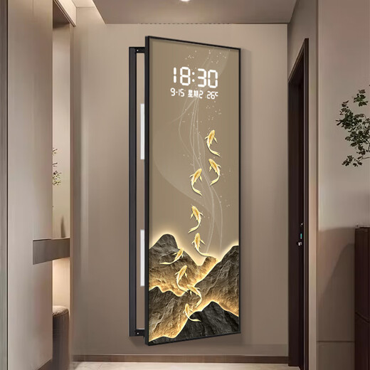 Xiaoxiao peinture horloge luxe Jinshan Jiuyu Jucai Boîte de compteur électrique de grande taille DQ4873 Boîte de commutation électrique de salon Revêtement de peinture suspendue DQ4873 83 pouces 70 * 210cm [peut couvrir 60 * 200]