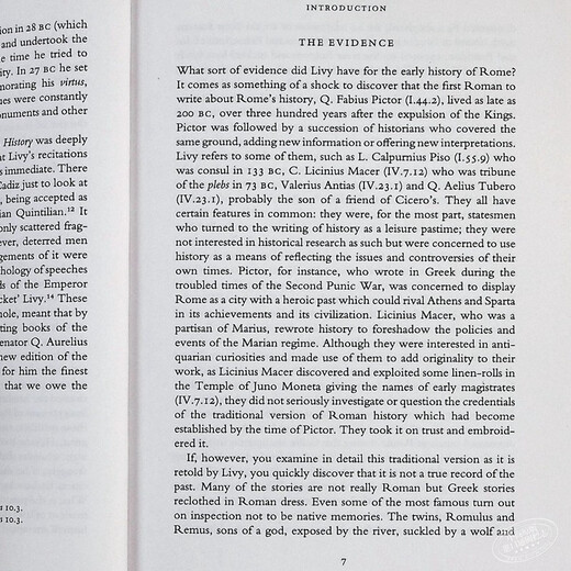 英文原版 The Early History of Rome罗马早期历史