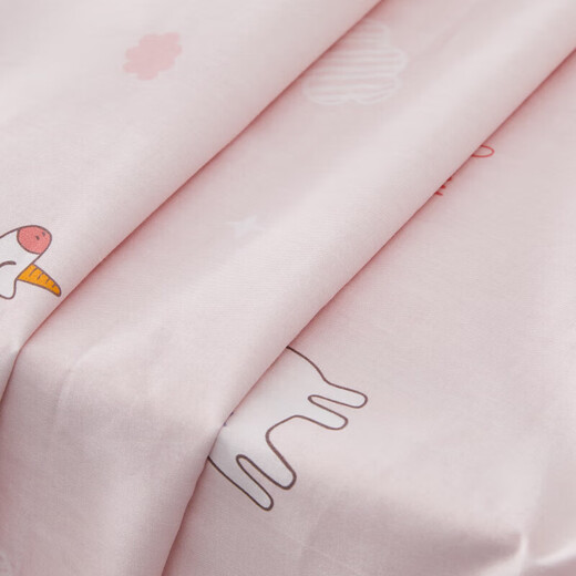 MERCURY Kids Kindergarten Cotton Antibacterial Mattress Cover (Cream Powder/Pink Peach) 60cm 135cm Infant Category A