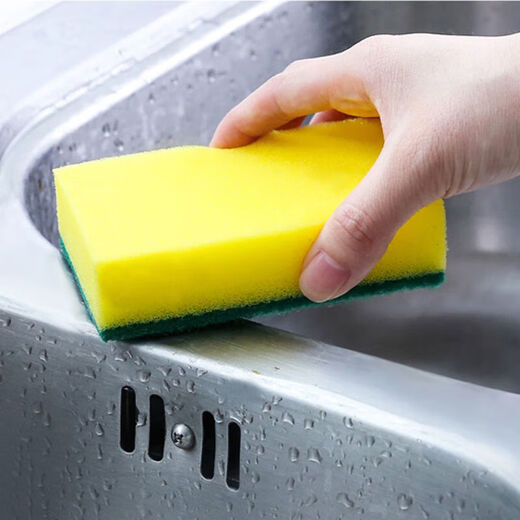 Dishwashing sponge, scouring pad, dishwashing cloth, durable kitchen cleaning, pot and dishwashing sponge, magic wipe, 10 pieces