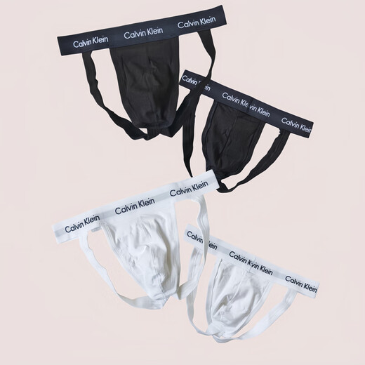 CKCALVINKLEIN men's fun and sexy stretch cotton breathable double thong underwear set for sale 6782 black 1 pair set for sale without tag packaging US size S170cm suitable for waist circumference 71-76cm