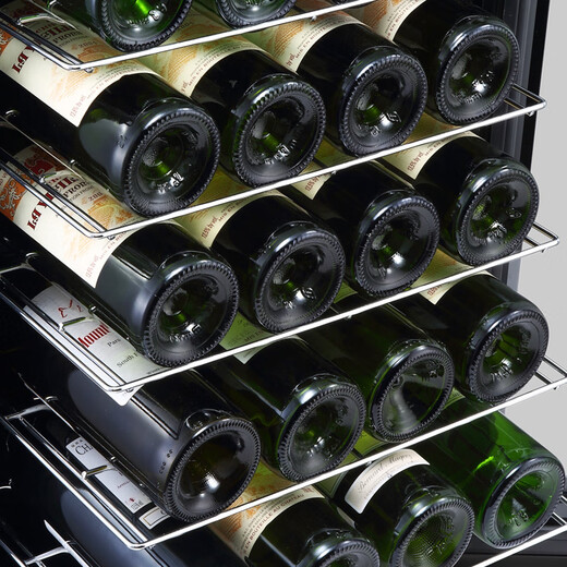 Vinocave wine cabinet constant humidity wine cabinet living room refrigerator small electronic air-cooled frost-free storage cabinet ice bar refrigerated fresh cabinet restaurant office small wine cabinet display cabinet air-cooled frost-free chrome shelf 28 bottles
