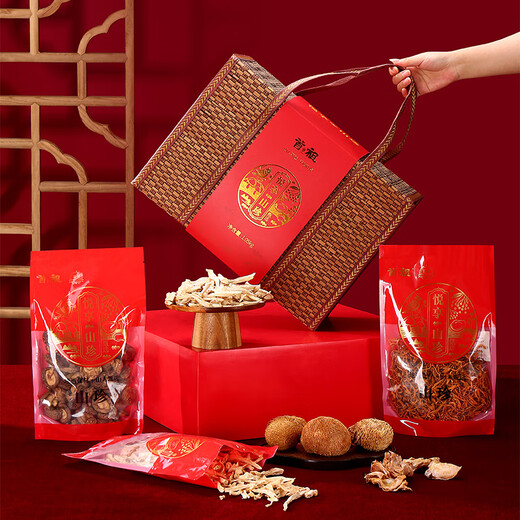 Shouzu Mountain Devicty Champignons séchés North and South Dry Goods Doad Boad Dragon Boat Festival Cadeaux Cadeaux Gift Packages cadeaux pour les anciens