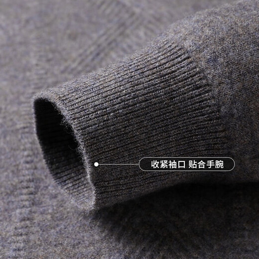 Hengyuanxiang wool sweater men's thickened 100% pure wool winter men's New Year red sweater knitted sweater for young and middle-aged men