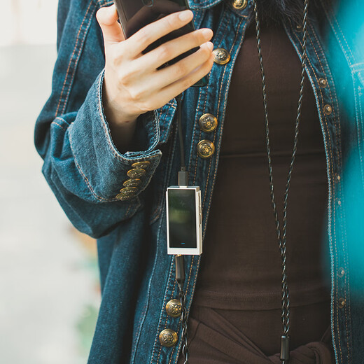 SHANLING UA6 small tail decoder amp hifi decoder audio amplifier TYPEC replaceable cable 4.4mm+3.5mm built-in 220mAh lithium battery silver