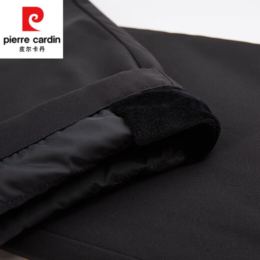 皮尔卡丹（pierre cardin）羽绒裤男外穿休闲裤冬季加厚商务男士西裤中年爸爸装保暖长裤子男 9230黑色 L