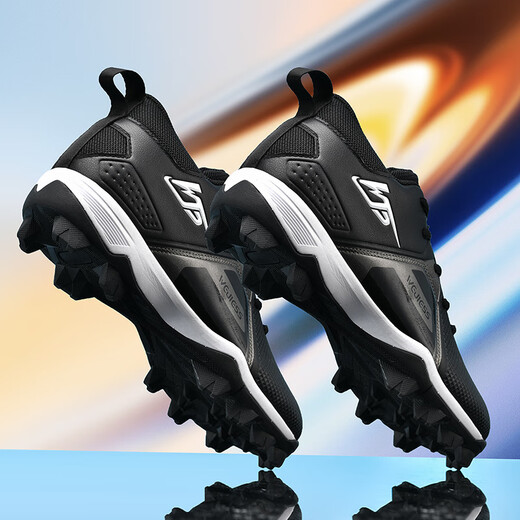 Wejiess Football Shoes American Football Chaussures Competition de baseball Chaussures Training Training Sneakers Junior et Middle School Basketball Batch Boots Chaussures Sports Black 39 Chaussettes + assiette de protection + Sac à chaussures