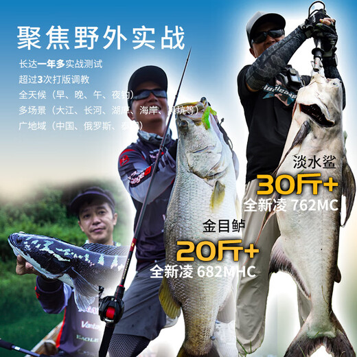 Lingfeng 24 Lingfeng Lingluya rod full SIC 21 long-range straight handle gun handle raised mouth mandarin fish perch rod insect rod universal use 2.03m 24 Ling 682MHC gun handle insect rod
