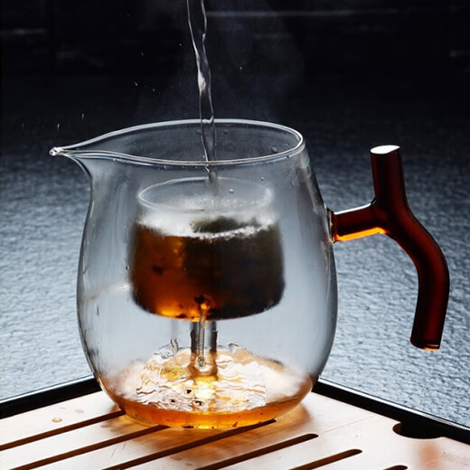 Heiuou Tee-Tasse Spezialzweckbecher Glas Hochtemperaturfestigkeit Teeleckage integrierter High-End-Tee-Teiler 500 ml KC690