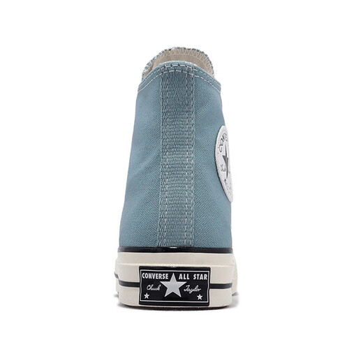 匡威（Converse）高帮帆布鞋CHUCK 70 HI男女鞋透气运动鞋A04584C 水洗蓝色 38