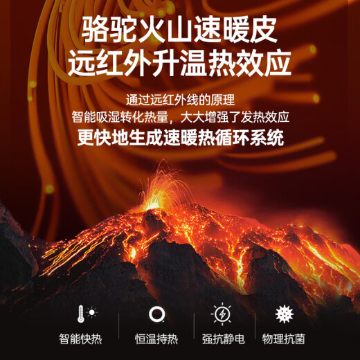 骆驼火山羽绒服1.0男士鸭绒加厚防寒面包服潮款冬季外套M13CR07089F