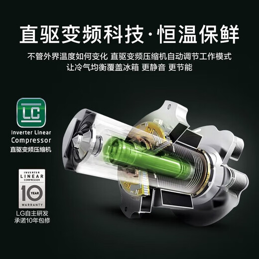 Réfrigérateur à double porte LG635L, machine de fabrication de glace entièrement automatique, conversion de fréquence d'énergie sans glaçage à refroidissement à refroidissement à refroidissement à refroidissement à refroidissement à refroidissement à refroidissement à l'air et boisson glacée à la barre de glace fraîche, à ultra-mince grande capacité blanche [série de machines à glace] Yingrun White S653MWW87D