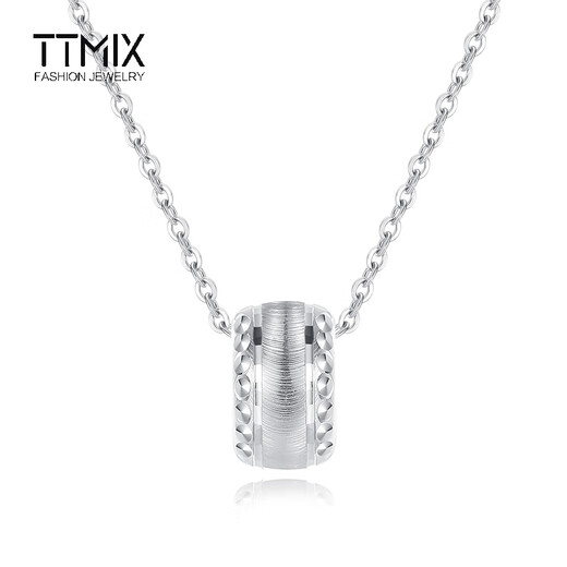 TTMIX platinum pendant transfer beads pt950 women's platinum shiny necklace passepartout pendant 1.3-1.5g