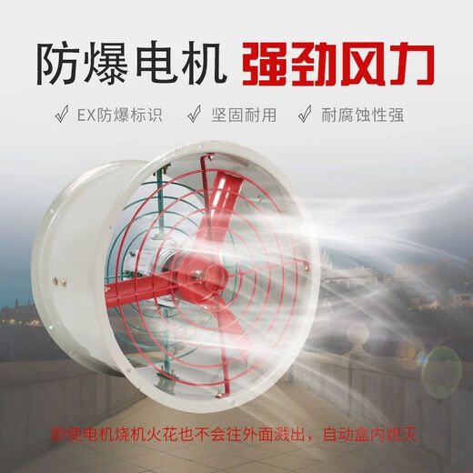 Fan 220v/380v explosion-proof explosion-proof axial flow fan industrial fire protection chemical fan ventilation exhaust 220V CBF300 louver type