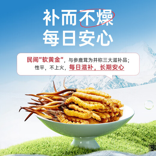 Vita Green Vita Tötung Cordyceps Kapsel 1 Kapsel von Myzel entspricht 20 Cordyceps Lungen nährt Lungen zum Schutz der Lungen und den Nahrungslungen für die Ältesten [bevorzugte Geschenke] 60 Kapseln * 3 + 10 Kapseln * 2 + Geschenktüte