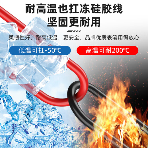 Chint (CHNT) multimeter test pen universal electric pen special tip plug steel probe silicone wire anti-freeze test pen universal meter accessories