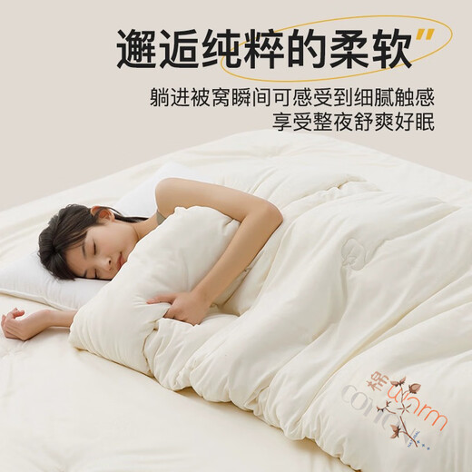 Muji children's quilt spring and autumn baby quilt 100% pure Xinjiang cotton quilt cotton matt quilt core 120x150cm3Jin[Jin equals 0.5 kg] beige

