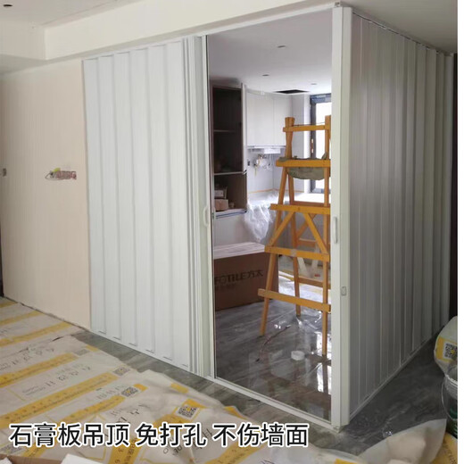 Bashengni customized PVC folding door open kitchen gas acceptance opening natural gas disposable temporary door fake door four colors available customized according to size