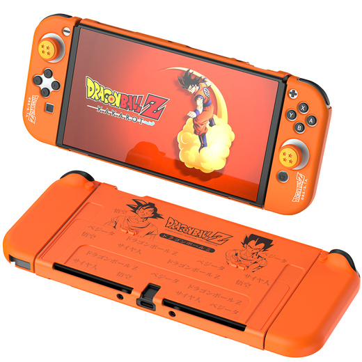 Good Value Iine convient au film Temperred Console Switch Oled Console, Patch de protection à haute définition à haute définition NS Accessoires Péripheral Game Controller Silicone Sett Switch Oled Dragon Ball Protection Set-L653