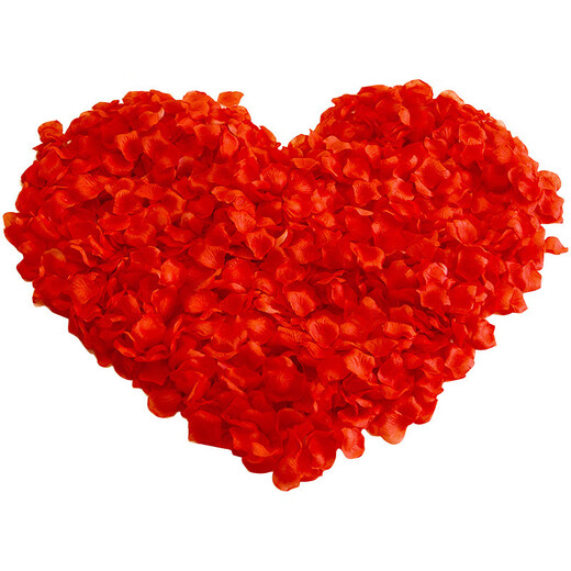 Hand sprinkled fake rose petals, non-woven fabric simulated petals, proposal, birthday, romantic party scene layout decoration props, blue and white gradient petals*10 pack