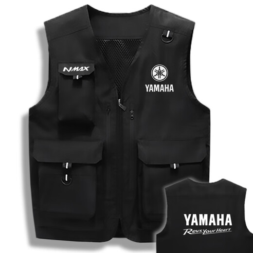 Huili's riding vest motorcycle motorcycle reflective vest modified Mercedes-Benz and BMW work clothes safety work clothes printing customization black BMW logo1 M110125Jin Jin equals 0.5 kg