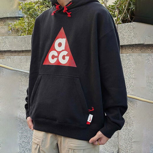 耐克（NIKE）卫衣外套男装夏季新款健身运动加绒保暖连帽休闲套头衫FZ6193-010 FZ6193-010黑色 2XL