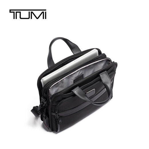 TUMI Alpha3 Series Ballistic Nylon Men's Briefcase Computer Bag 02603115D3 Black