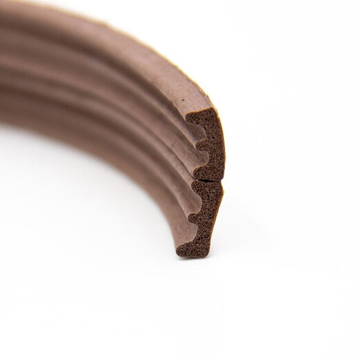 Bingyu BJhy-40 Door and Windows Sealing Strips (10 meters) Door Cracks and Doors, Self-adhesive Anti-collision Strips, Windows Windproof and Dust Soundproof D Type 9*6mm Brown 10 meters