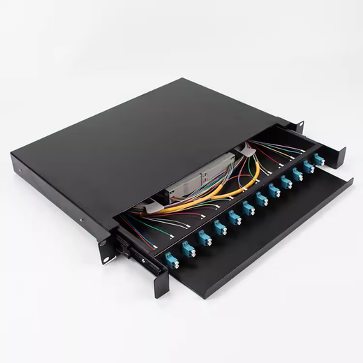 Front est la boîte à bornes à fibres LC 24/12 ports de porte-ports Type 12/48/24 Corre de fusion de câble optique à traction et le cadre de distribution 1U Frame de distribution 12 ports [24-core LC Full-Fit]