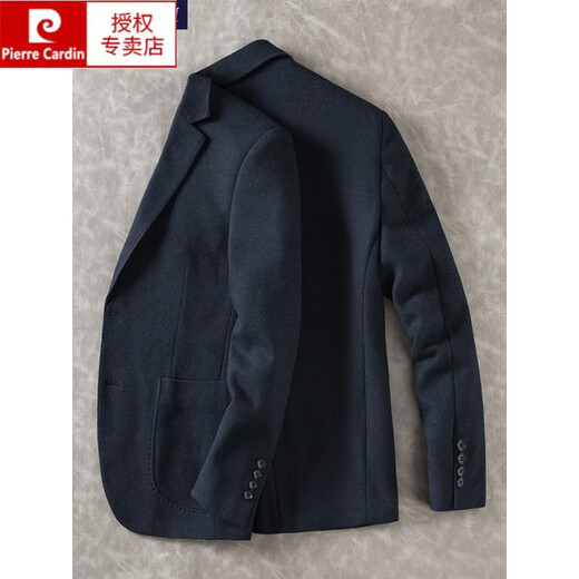 Pierre Cardin autumn and winter wool suit men's jacket youth Korean style woolen casual small suit men's slim single top gray 50/180
