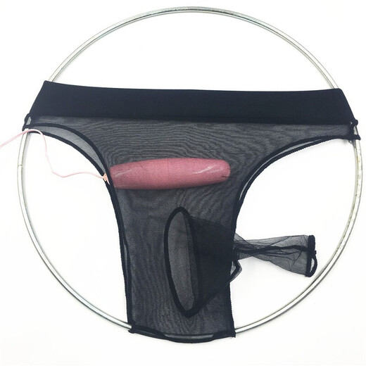 Fully transparent men's underwear, triangle stockings with thong, low waist, thin briefs for men, sexy, large stretch stockings, shorts, black open style