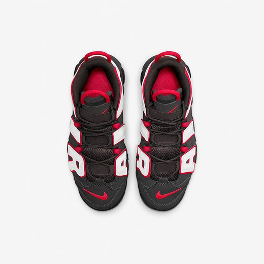 耐克（NIKE）女鞋2025夏季新款Air more Uptempo皮蓬减震篮球鞋大童运动休闲鞋 DH9719-200黑白红 36.5