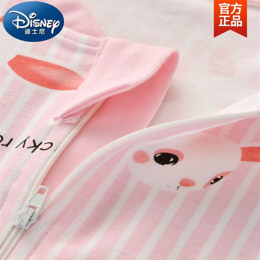 Disney children's anti-kick one-piece pajamas spring and autumn long-sleeved baby cute cartoon super cute boy and girl sleeping bag 6622 kitten blue (zipper style) 120 120cm (4 and a half years old-age-6 years old/111-