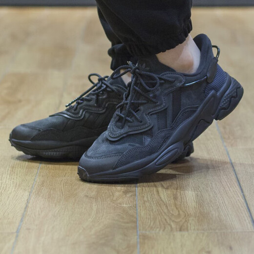 阿迪达斯 （adidas）三叶草男女鞋2025夏季新款OZWEEGO老爹鞋复古休闲跑步鞋情侣运动 GY9926黑色/OZWEEGO 36.5 (225mm)