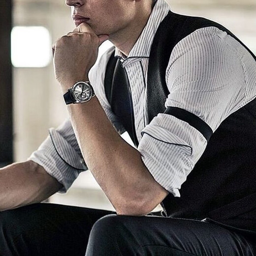 Maimed shirt sleeve cuffs, sleeve rings, arm cuffs, men's and women's suit shirt sleeves fixed ties, elastic elastic sleeve ring buttons, 1 pair of shirt sleeve cuffs, blue background and rice edge