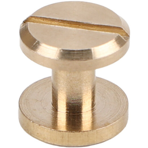 Yuruo flat head brass screws rivets recipe account binding fixed pins handmade belt luggage hardware buckles face width 20MM-2 sets