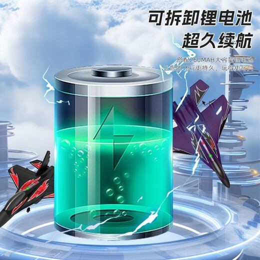 赟娅遥控飞机玩具男生耐摔战斗机电动航模直升机儿童生日礼物3-6-14岁 36cm歼16双发战斗机【礼盒装】 六一儿童节礼物彩盒