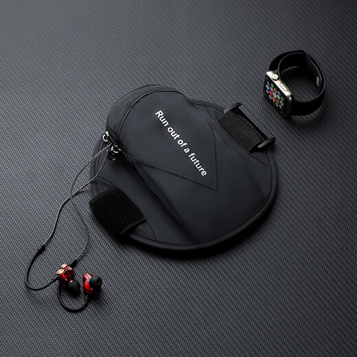 Mobile phone arm bag Running mobile phone arm bag Outdoor mobile phone bag Men's and women's universal arm strap Sports mobile phone arm sleeve wrist bag waterproof black