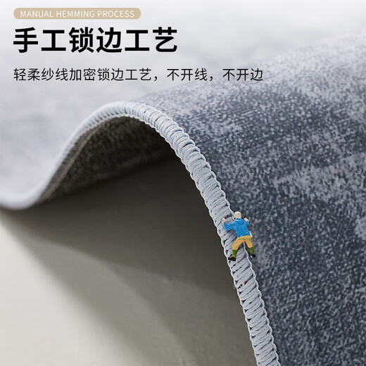 Hua Feihua entrance door light luxury mat entrance bedroom entrance living room stain-resistant carpet entry Geometry 300*400cm whole piece customized model non-returnable and non-exchangeable