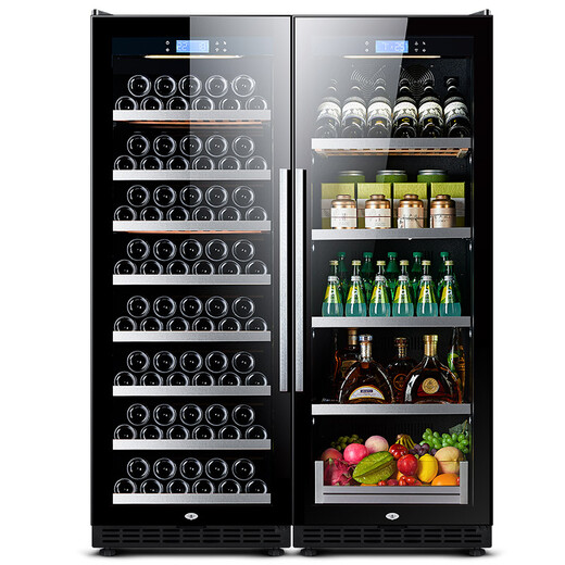 Zunbao home living room office tea cabinet beverage cabinet fruit cabinet refrigerated cabinet freshness constant temperature wine cabinet red wine cabinet black 0.84 meters
