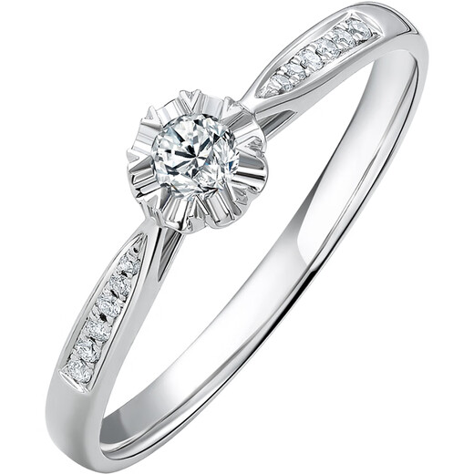 Saturday Fu Diamond Ring Women's Proposal Diamond Ring KGDB021088 Total 12 points, main stone about 9 points, New Year's gift for the 13th