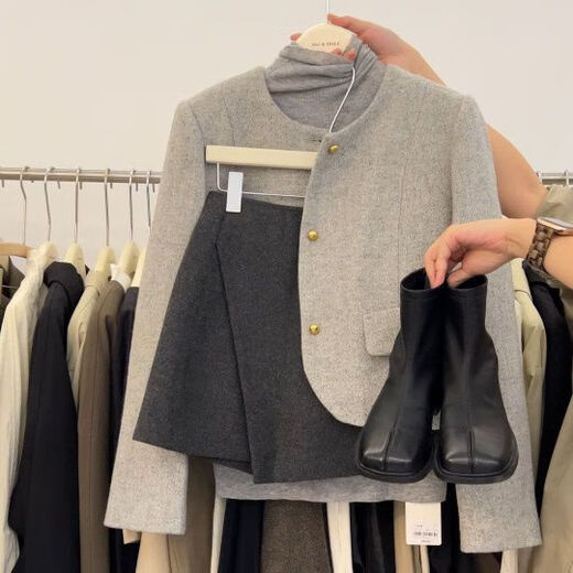 Xiyun Hot Girl Costume Sexy Super Hot Hot Autumn and Winter New Korean Drama Heroine Outfit Small Fragrance Style Fashion Jacket High Collar Single Jacket S Size 100Jin Jin is equal to within 0.5kg Original quality Xiyun Hot Girl Costume Sexy Super Hot Hot Autumn and Winter New Korean Drama Heroine Outfit Small Fragrance Style Fashion Jacket High Collar Single Jacket S Size 100Jin Jin is equal to within 0.5kg Original quality