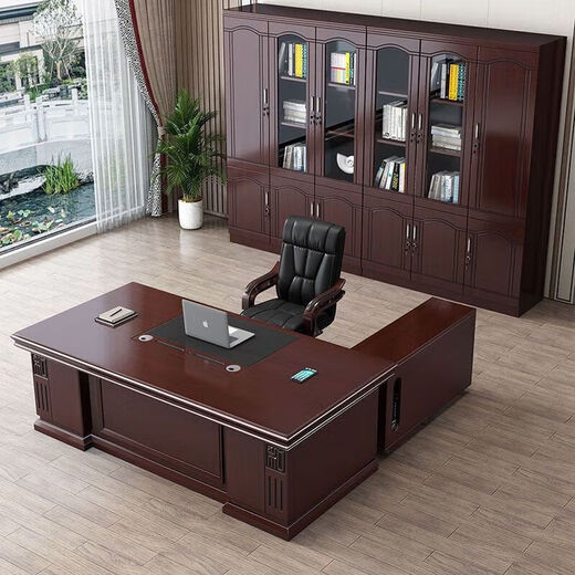 Office boss table Chinese desk and chair combination simple modern executive desk president manager desk office furniture 1.6 meters single table