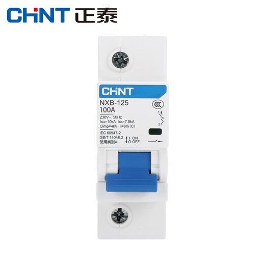 正泰（CHNT）NXB-125 1P C100 空气开关 过载空气开关 DZ47升级款小型断路器