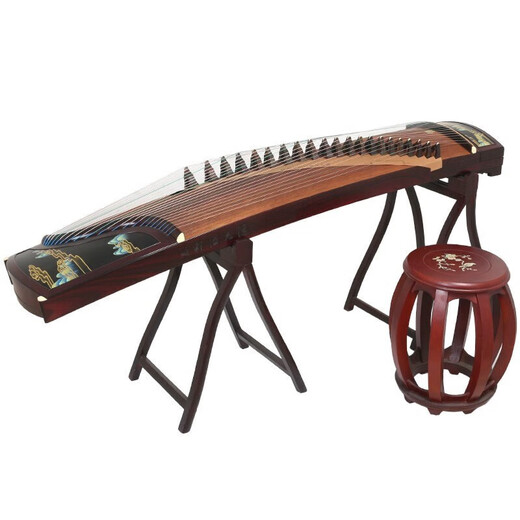 
Dunhuang brand guzheng 698 series adult high-end performance professional grade guzheng guzheng guzheng prosperous like a dream calligraphy picture lady 20698P Thousand Miles of Rivers and Mountains
