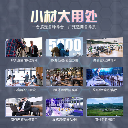 Amoi 5g portátil wifi6 tarjeta de red inalámbrica móvil enrutador sin tarjeta tráfico de velocidad ilimitada red portátil para automóvil punto de acceso móvil mifi de alta velocidad portátil versión de rendimiento 5G - chip insignia dual WiFi6 gigabit de doble frecuencia gris premium