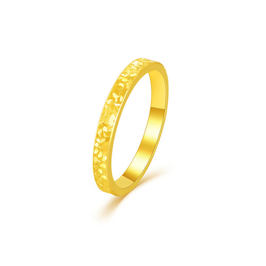 Jin Xiaoxiu gold ring for women, sparkling, exquisite crushed ice, pure gold 999 ring, new hard gold as a gift for girlfriend, crushed ice ring No. 12 - more to be refunded, less to be replenished 1g - more gold is heavier, less to be replenished